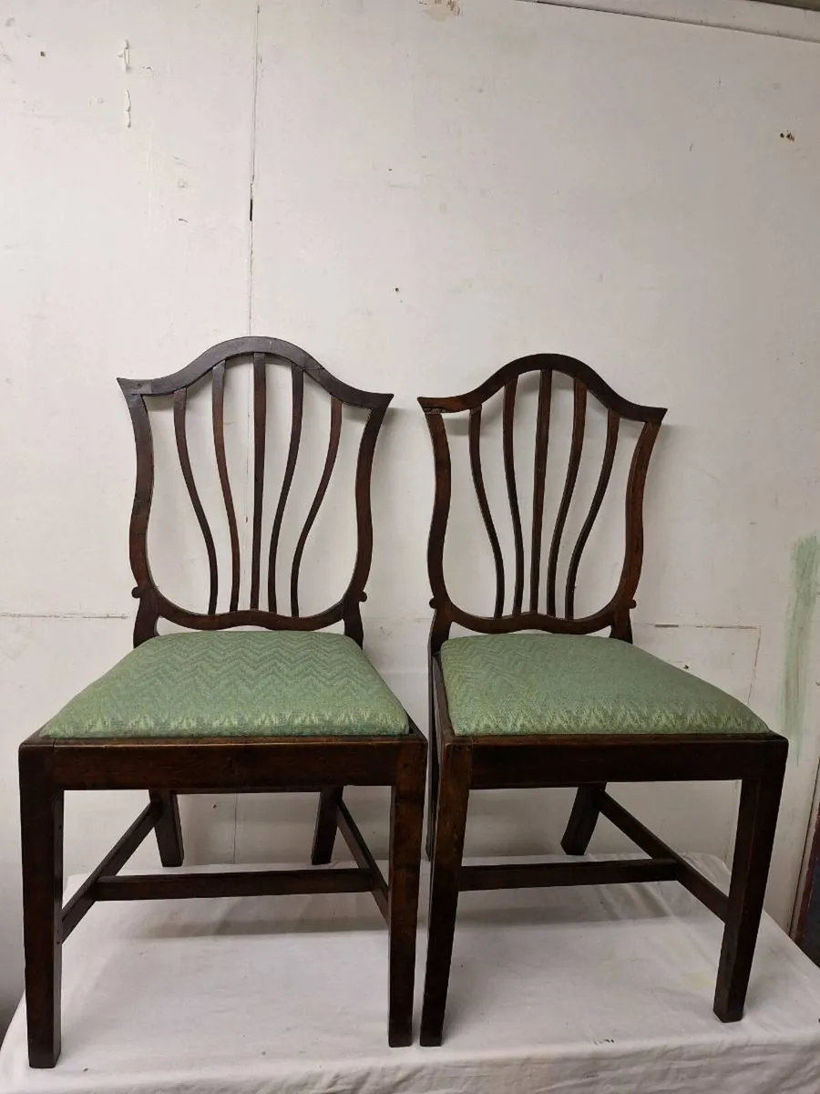 Pair of 19th century dining chairs - Image 1