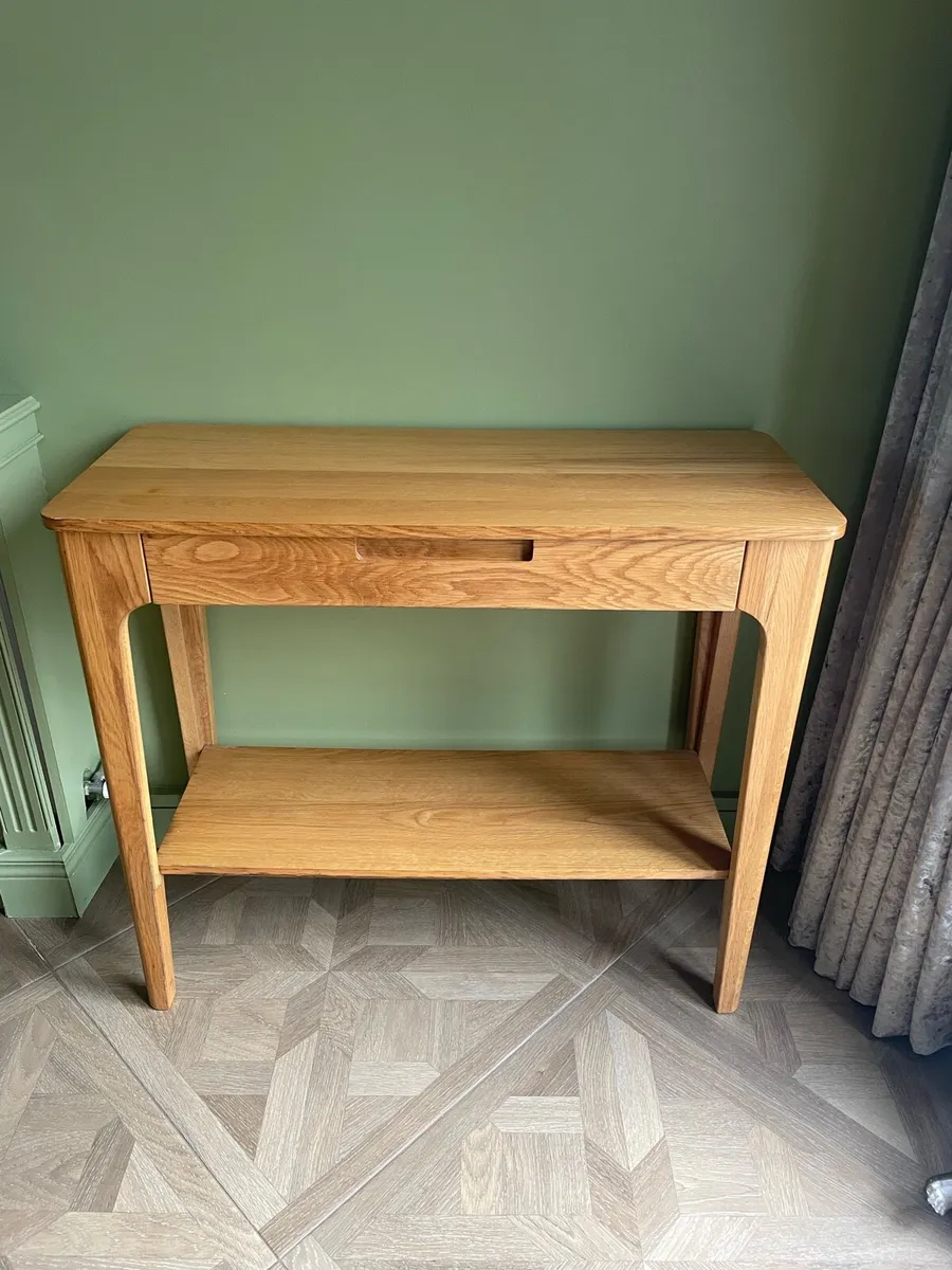Solid Oak hall table - Image 1