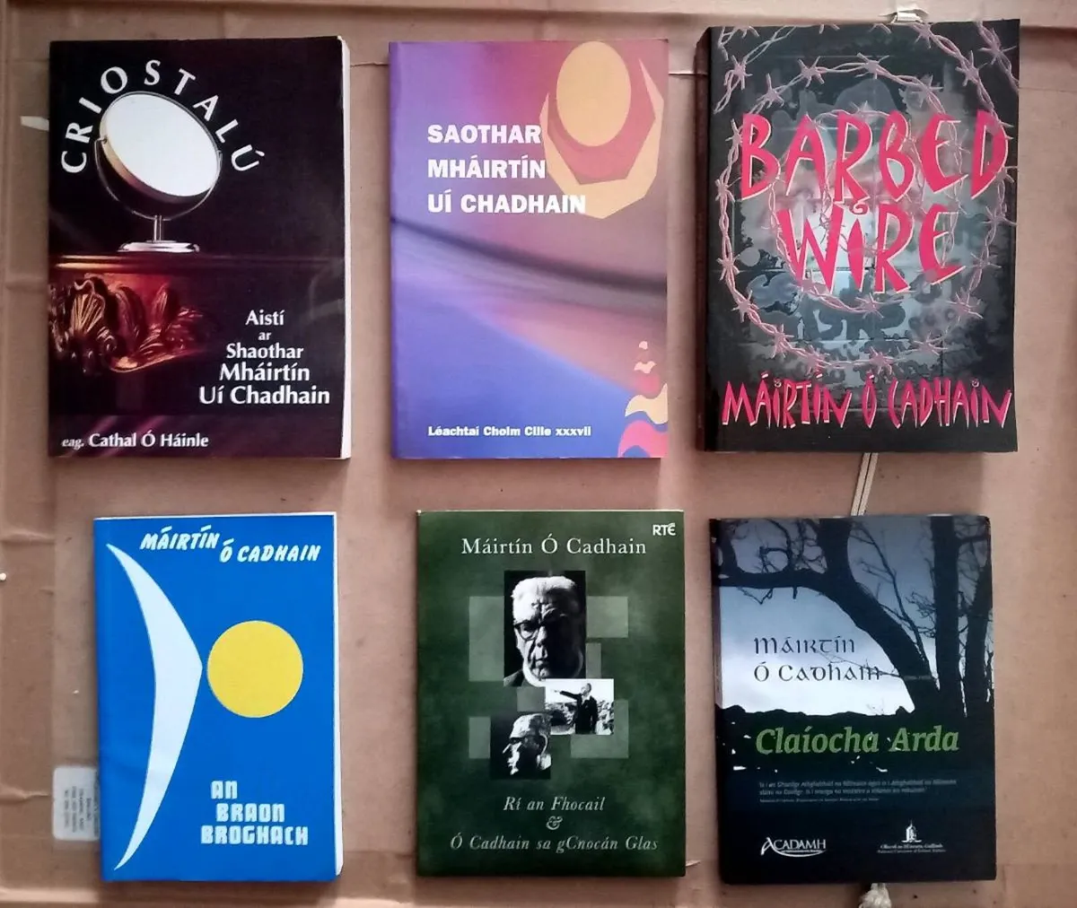Joblot Máirtín O Cadhain Irish Books and Dvds