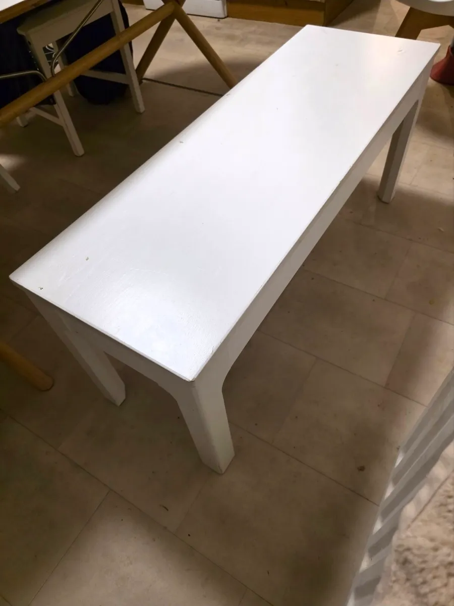 IKEA EKEDALEN Bench – White (105x36 cm) - Image 2