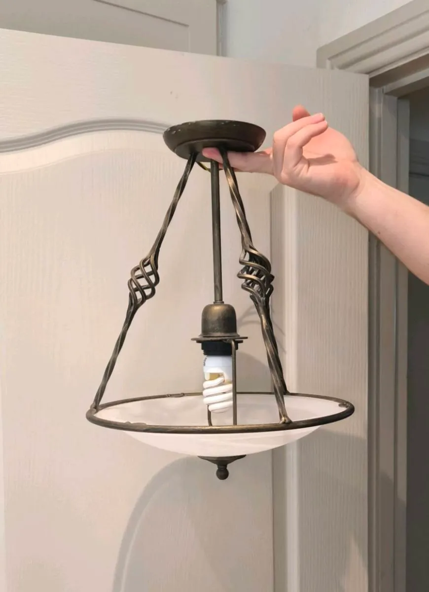 Wrought iron ceiling light - Image 2