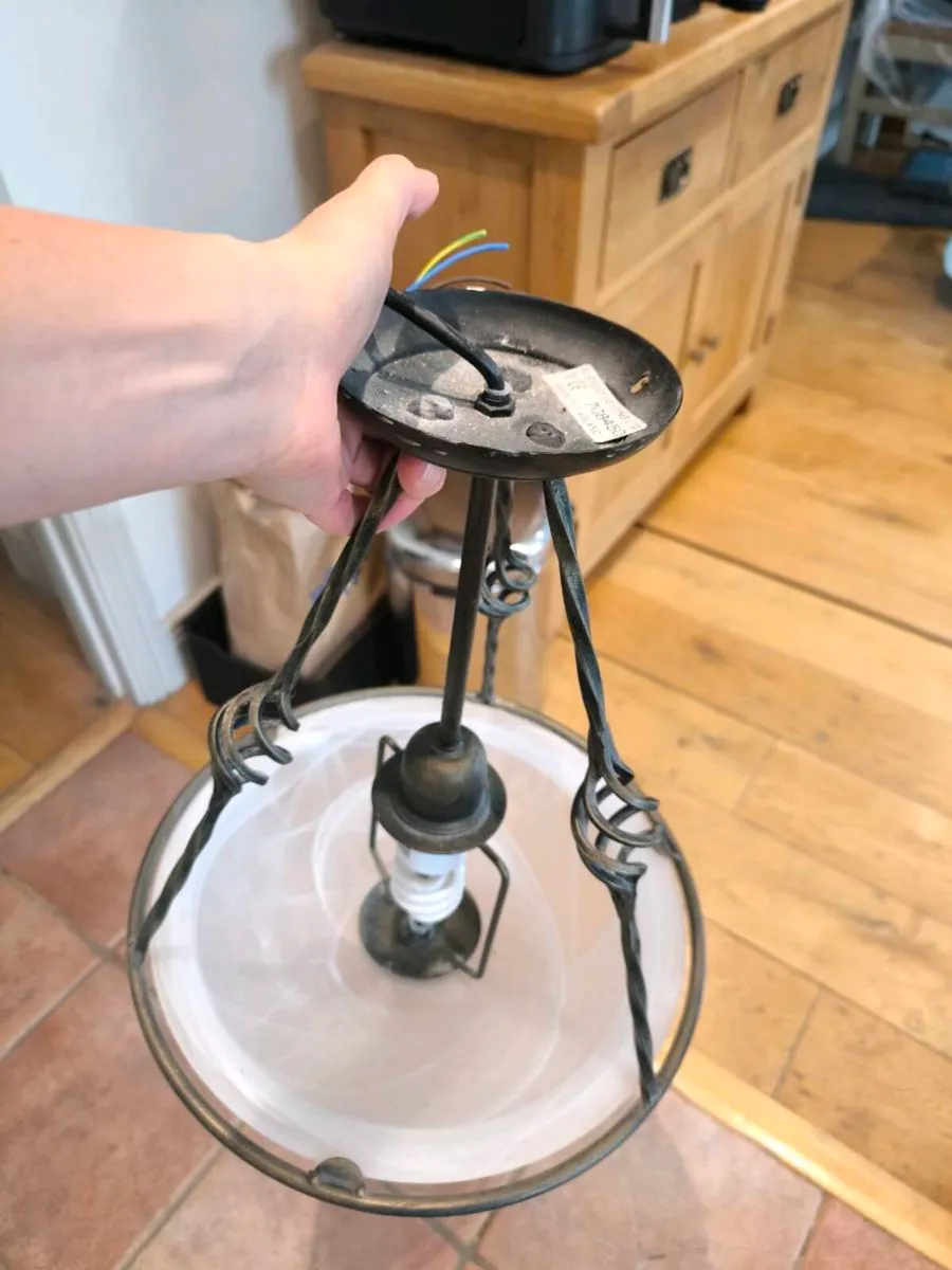 Wrought iron ceiling light - Image 3