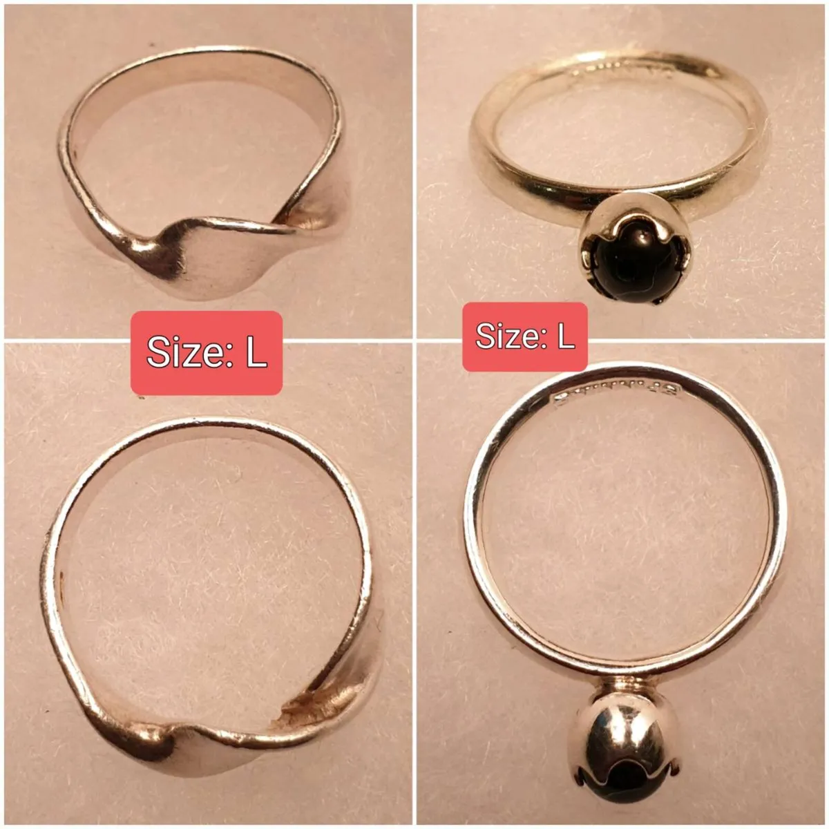 Sterling Silver Rings (Boxed) - Image 1