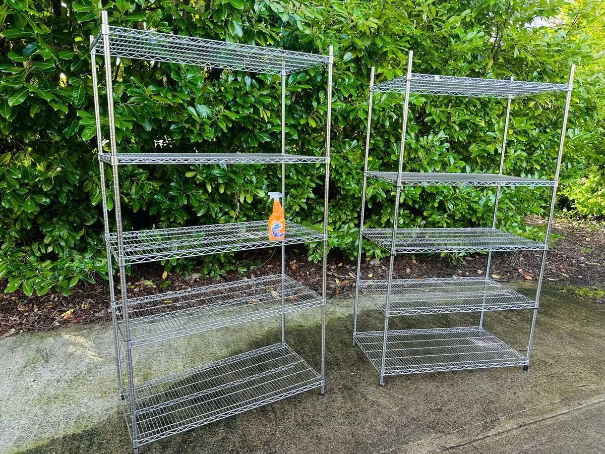 XL GRID STAINLESS STEEL SHELVING UNITS REDUCED - Image 1