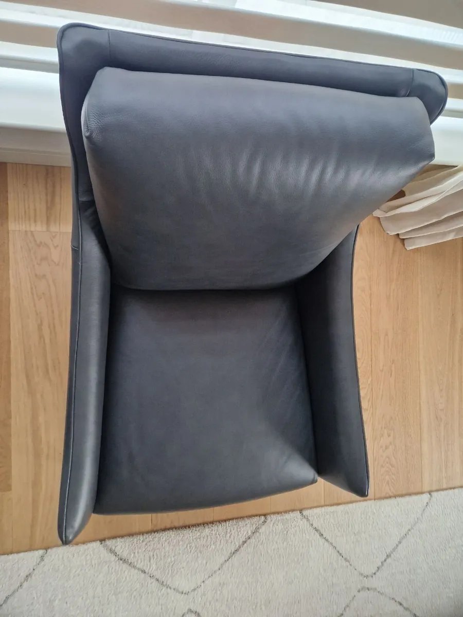 Genuine Italian Leather Armchair - Image 4