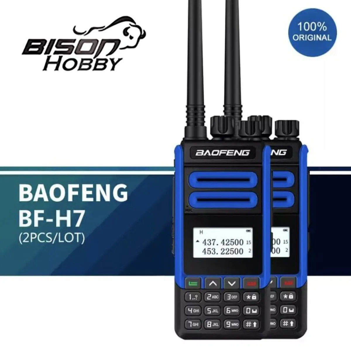 Walkie Talkie BF-H7 Dual Band Two Way Radio - Image 1