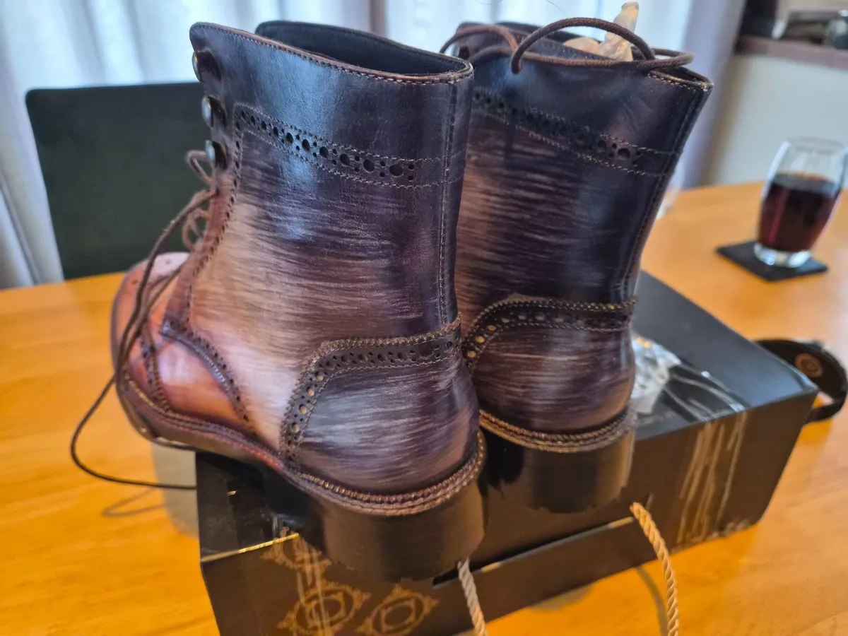 Mens Boots Escaro Mens Dress Boots Italian Leather - Image 2