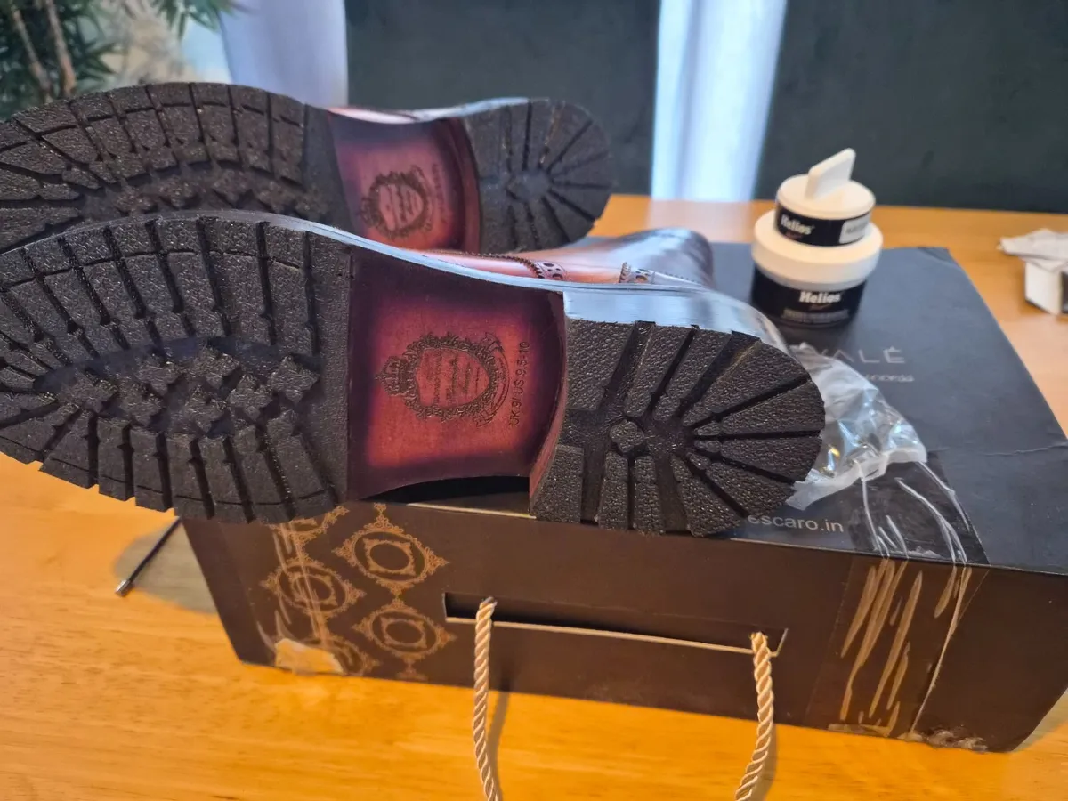 Mens Boots Escaro Mens Dress Boots Italian Leather - Image 4