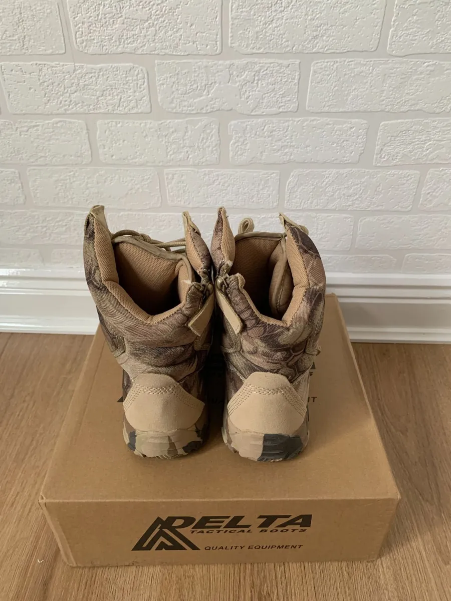 Camouflage Tactical Boots,Zipper Lace up - Image 4