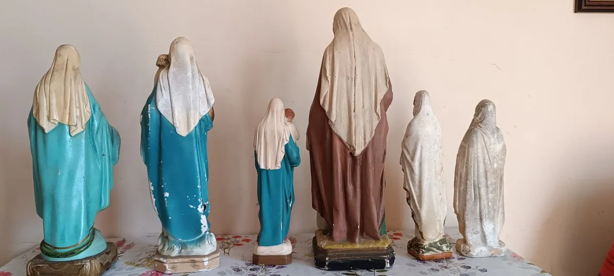 Religious statues Our Lady plaster, etc - Image 2