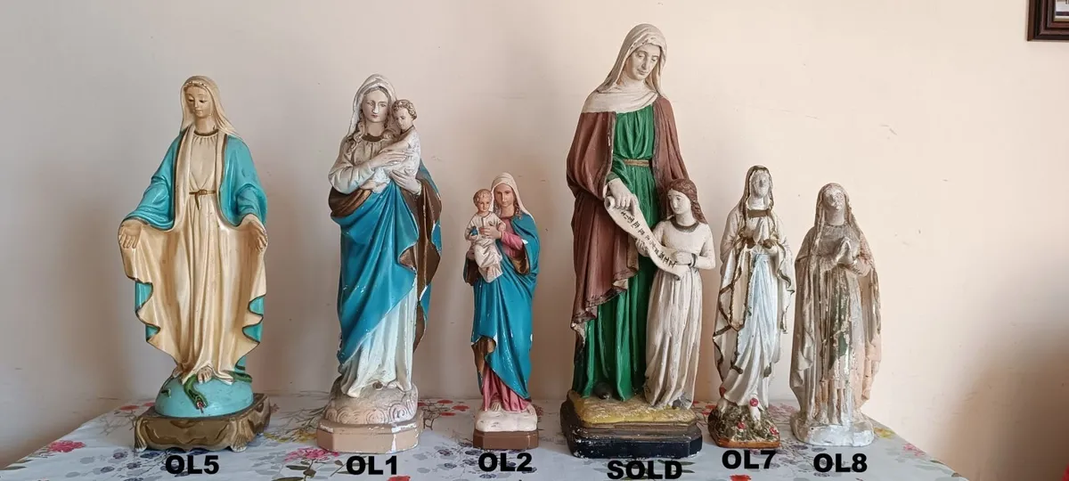 Religious statues Our Lady plaster, etc - Image 1