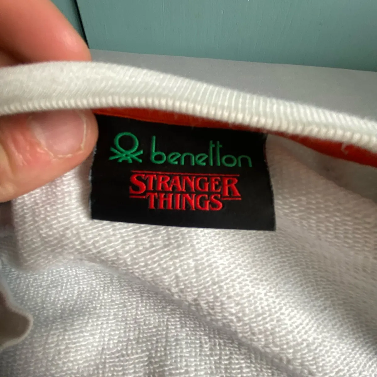 Benetton Stranger Things White Jumper - Image 2