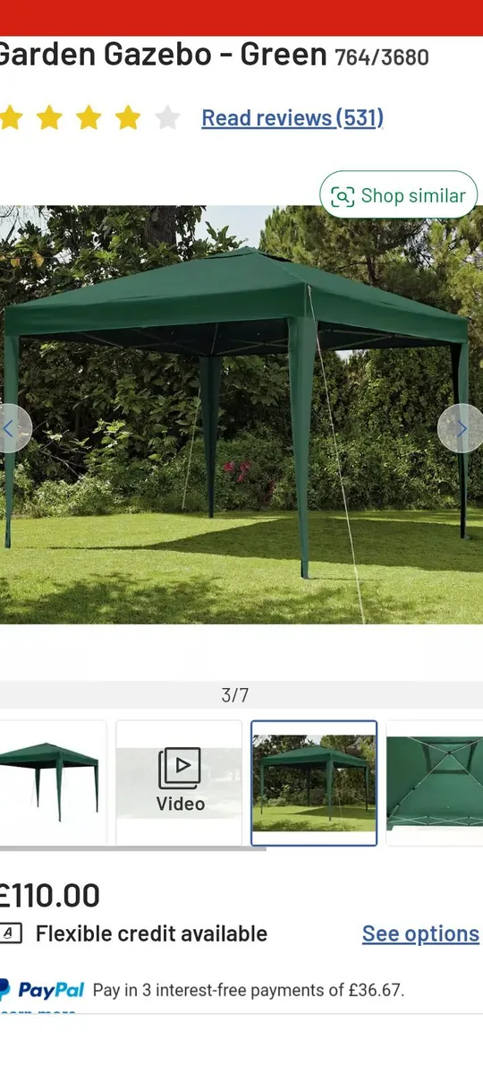 Brand new 2.4m pop-up garden gazebo - Image 1