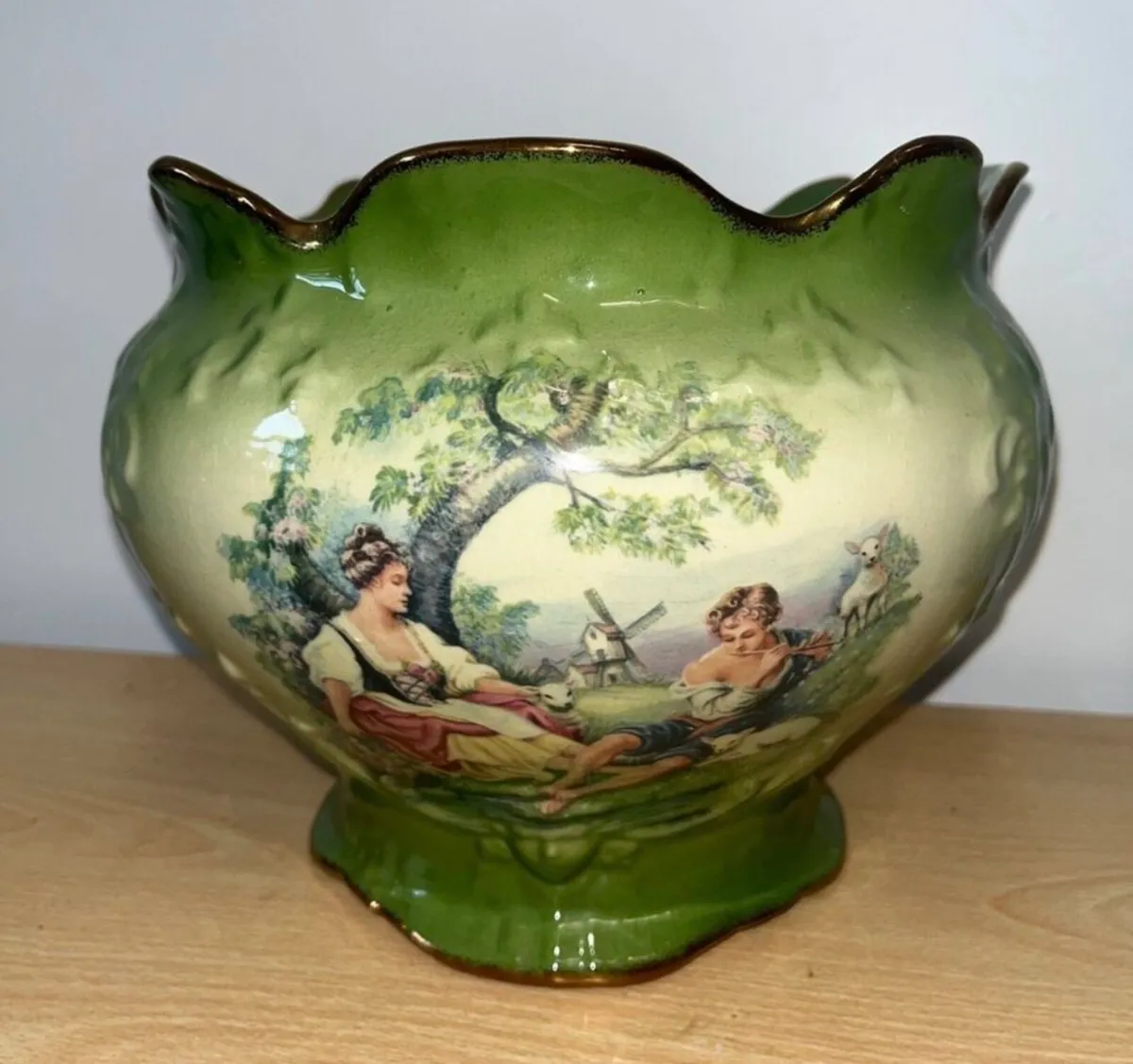 Two vintage indoor plant pots - Image 2