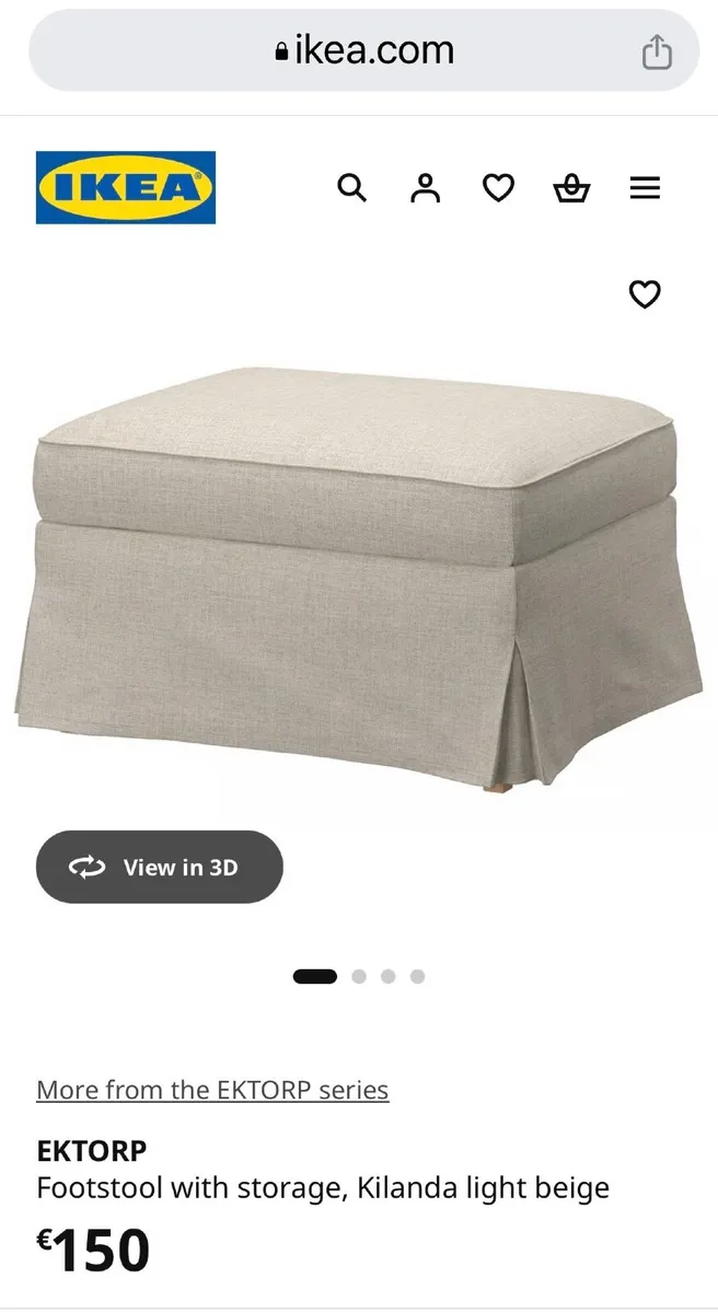 Footstool with storage - Image 2