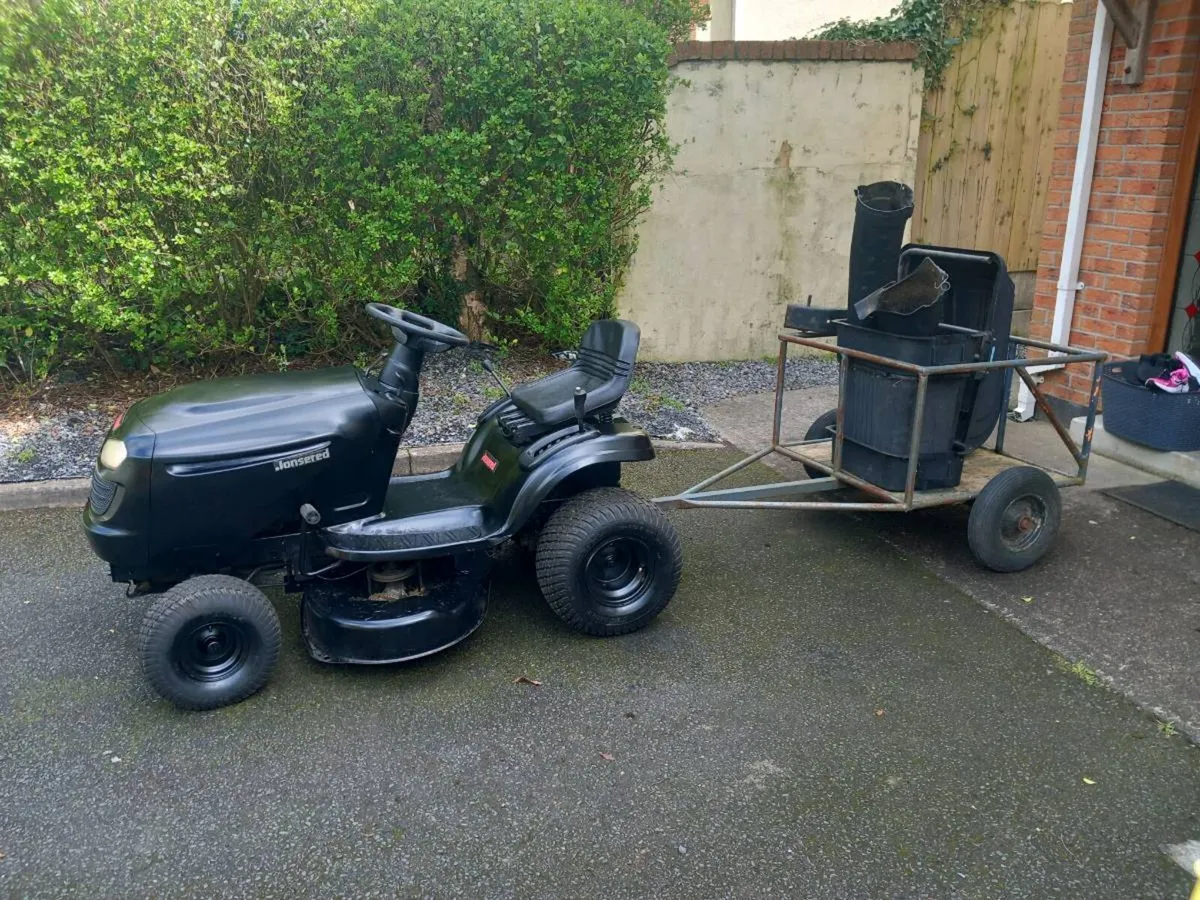 Ride on mower+trailer - Image 4