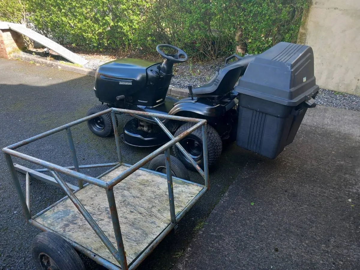 Ride on mower+trailer - Image 2