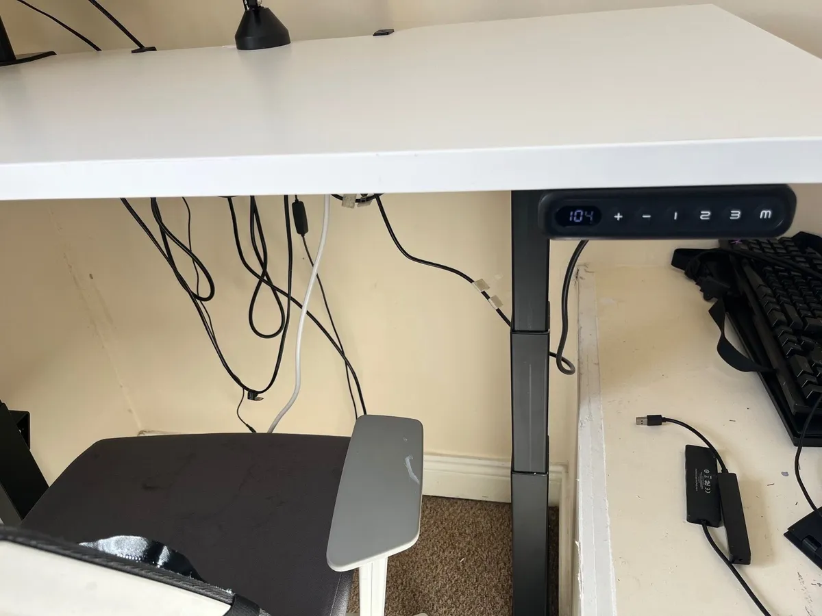 WFH Bundle - Sit Stand Desk, 27” Monitor, Chair - Image 4