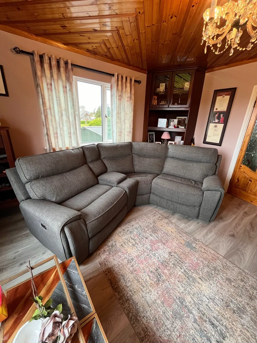 Mila Small Corner Combo and Console (grey) - Image 1