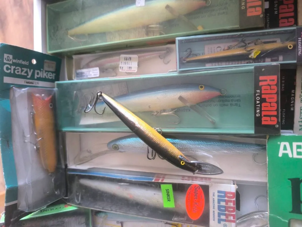 Lot of vintage lures rapala Abu Rebel Winfield - Image 3