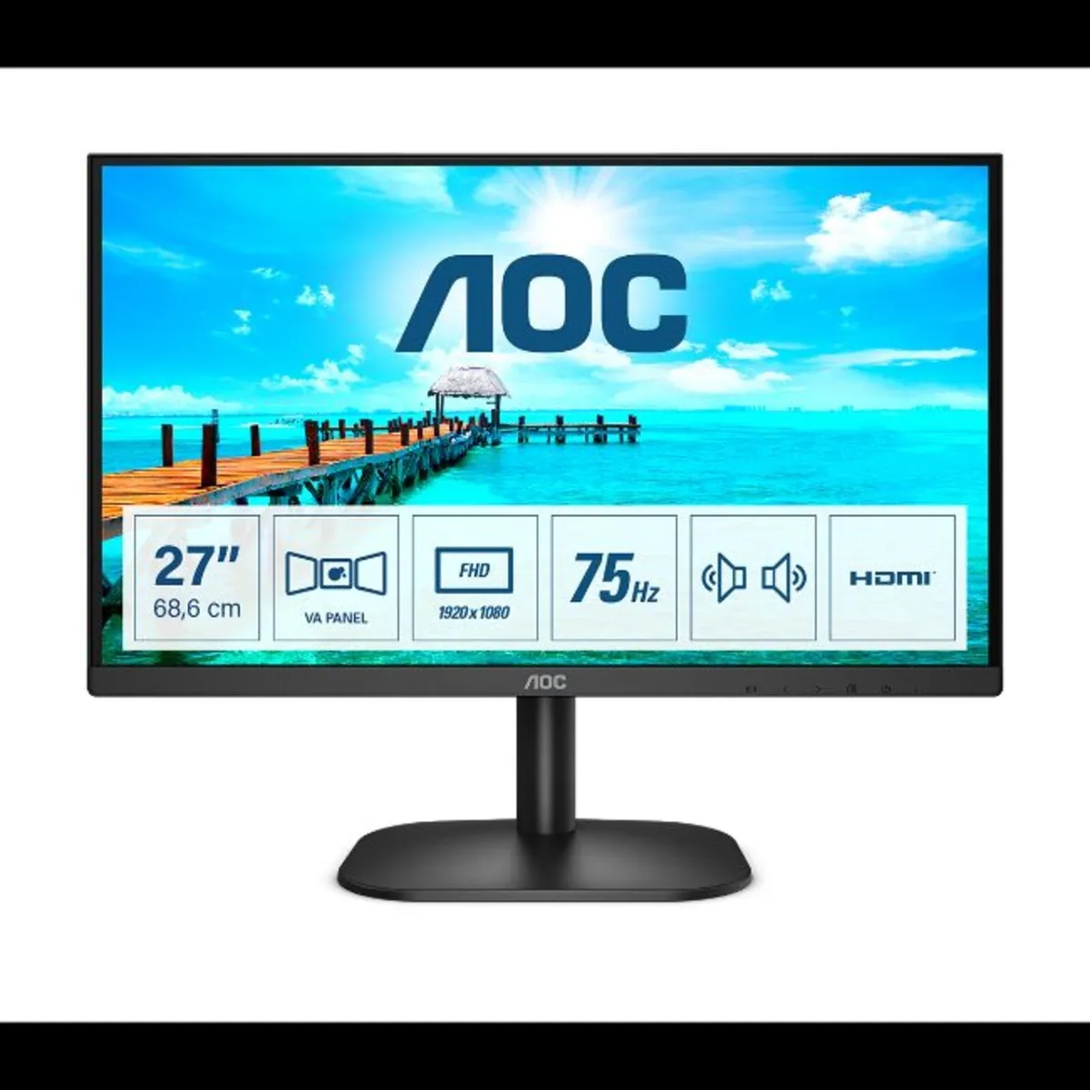 Aoc 27" Full Hd Monitor 75hz | 27b2am