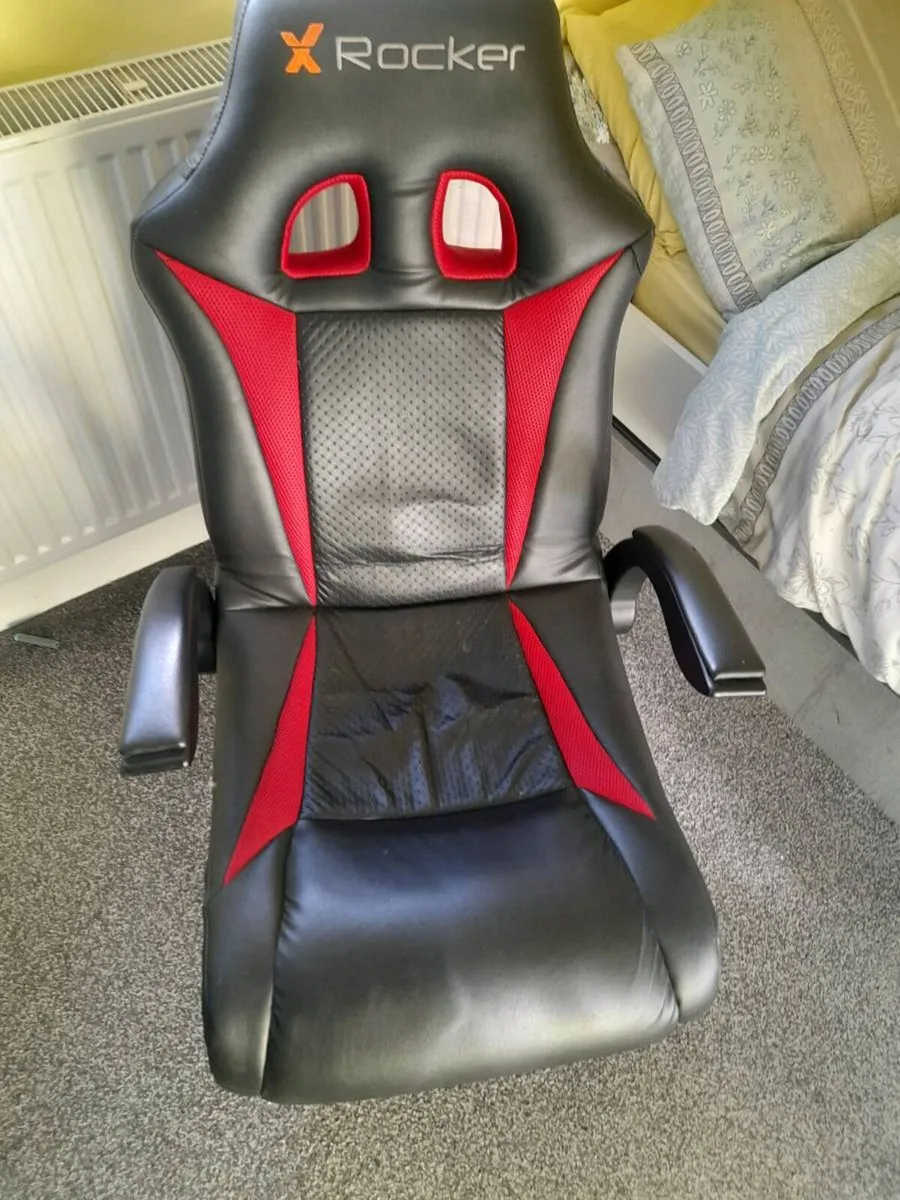 XROCKER LEATHER GAMING SWIVEL CHAIR - Image 2