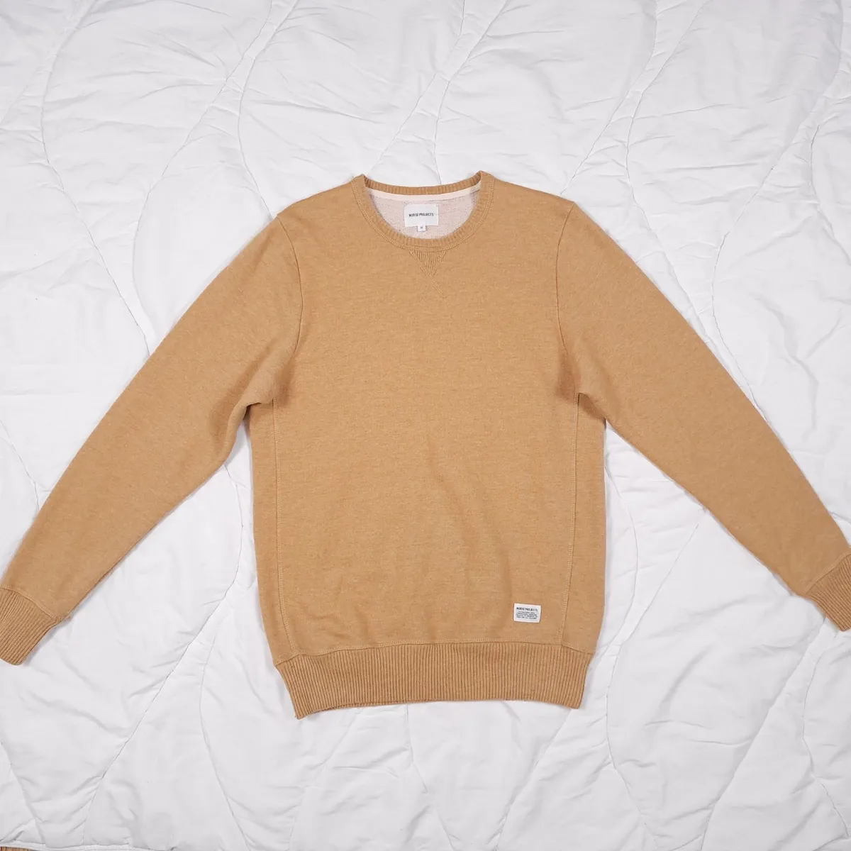 Norse Project Mustard Yellow Wool Sweatshirt M - Image 1