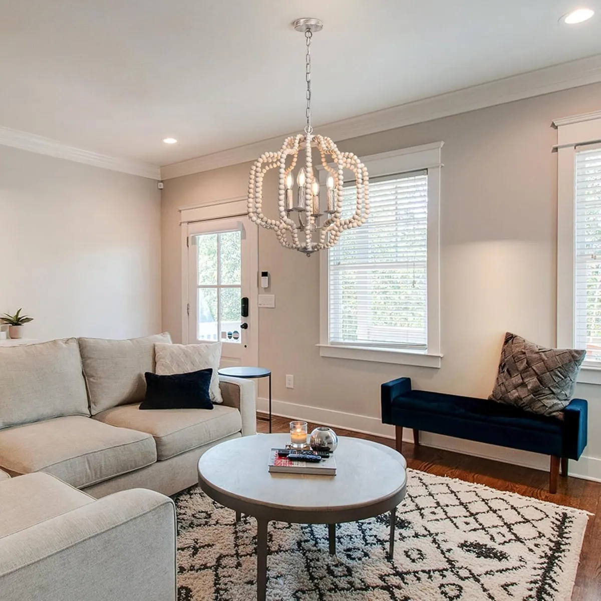 Retro Chandelier Rustic Pendant Lamp Vintage E14 - Image 3