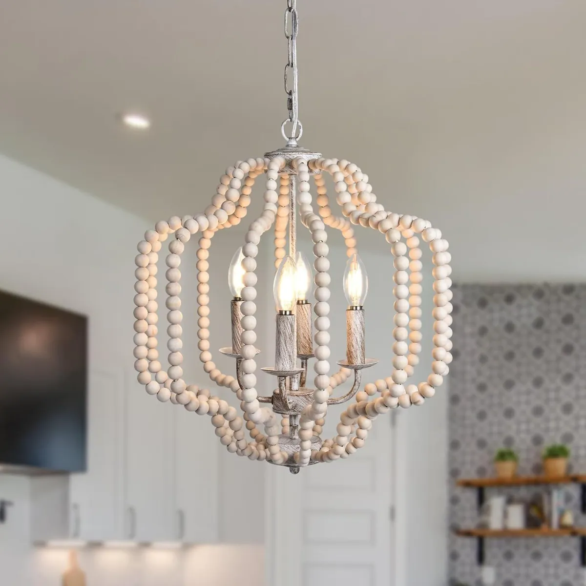 Retro Chandelier Rustic Pendant Lamp Vintage E14 - Image 1