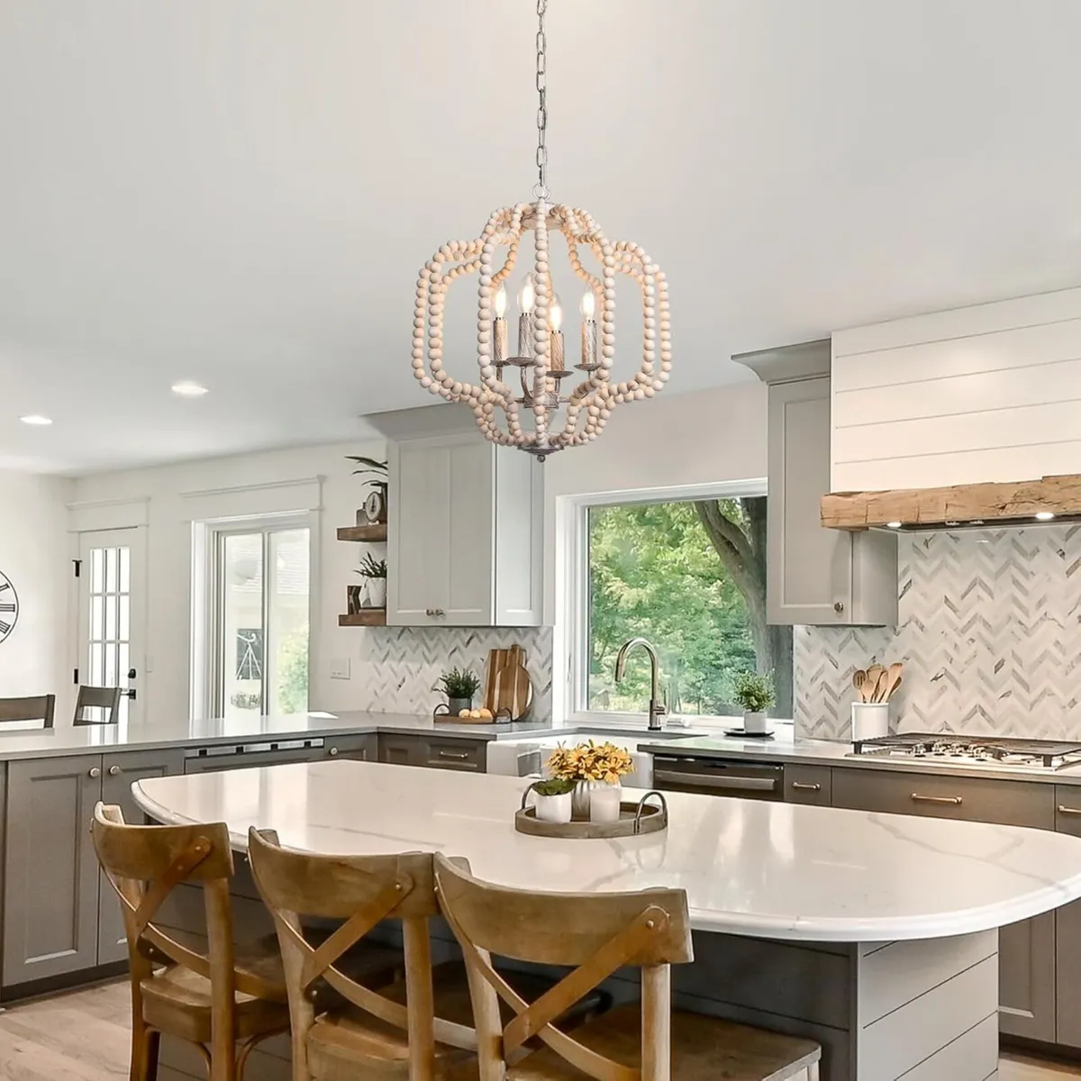 Retro Chandelier Rustic Pendant Lamp Vintage E14 - Image 2