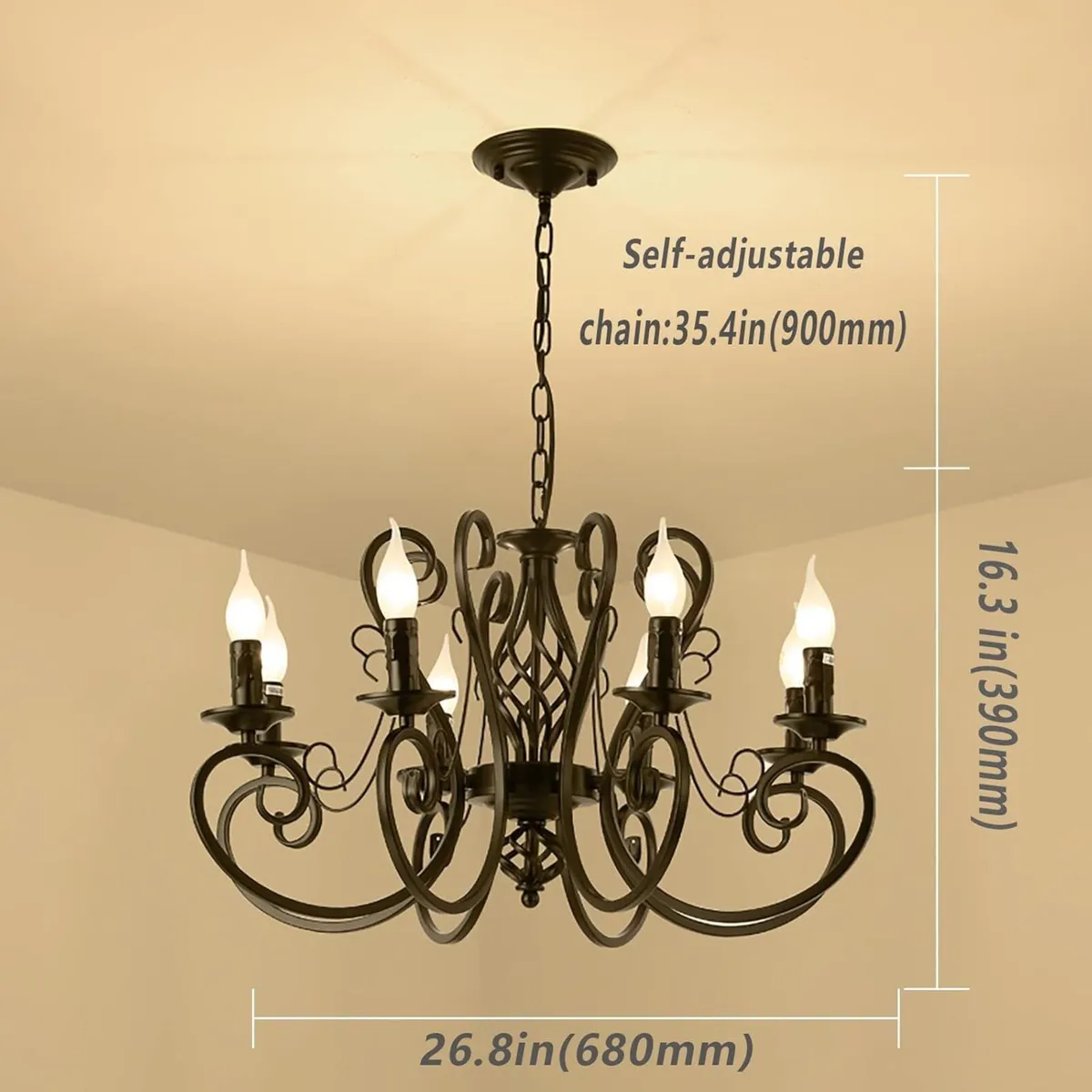 Chandeliers Ceiling Light Vintage French Country - Image 3