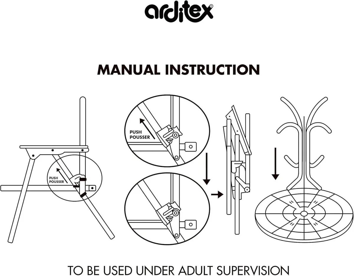 Frozen Table Set with 2 Chairs Parasol 50 x 48 cm - Image 2