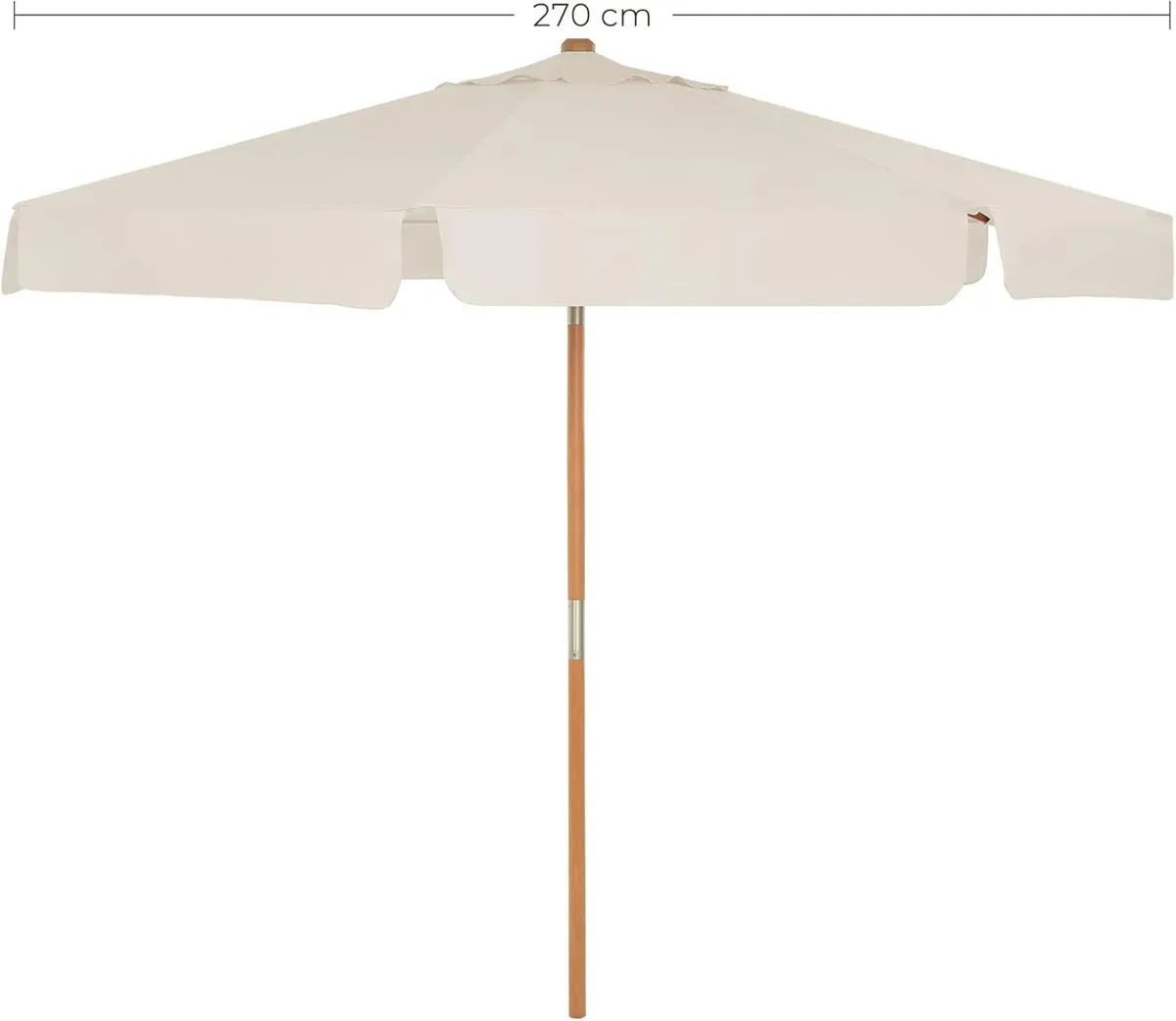 Parasol Octagonal Garden Umbrella Sun Protection - Image 3