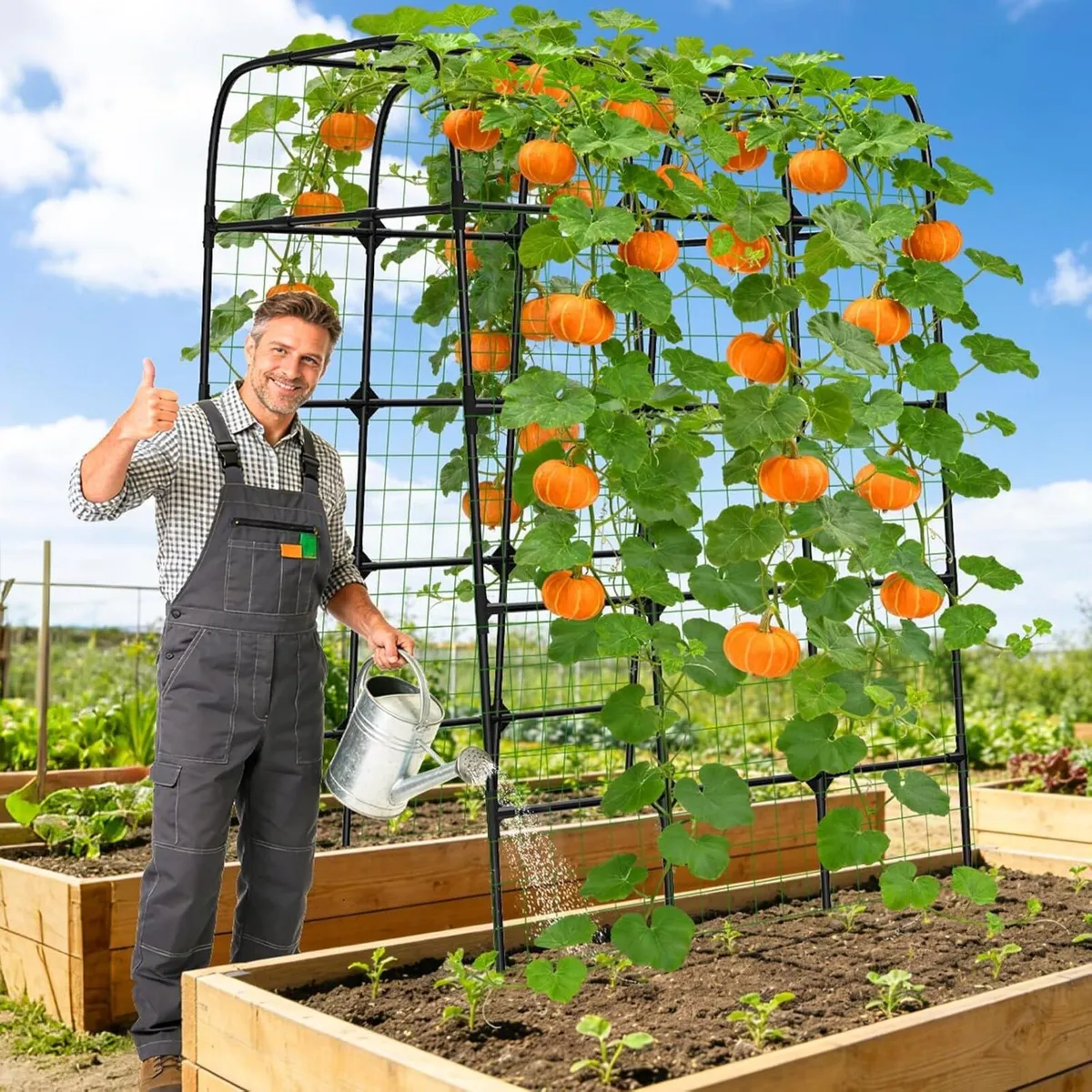 Garden Trellis Arch 210cm PP-Coated Stainless - Image 2