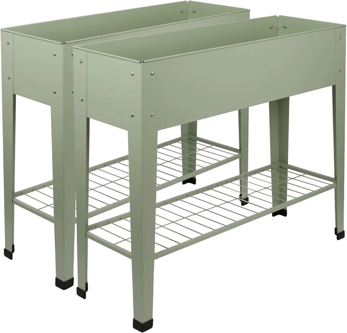 Elevated Raised Garden Beds with Legs Storage - Image 1