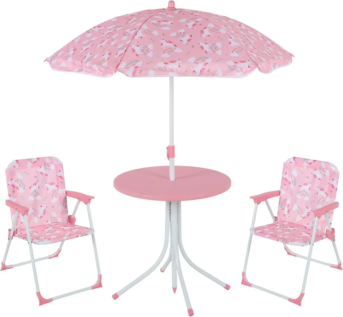 Children's Camping Furniture Set with Parasol - Image 1