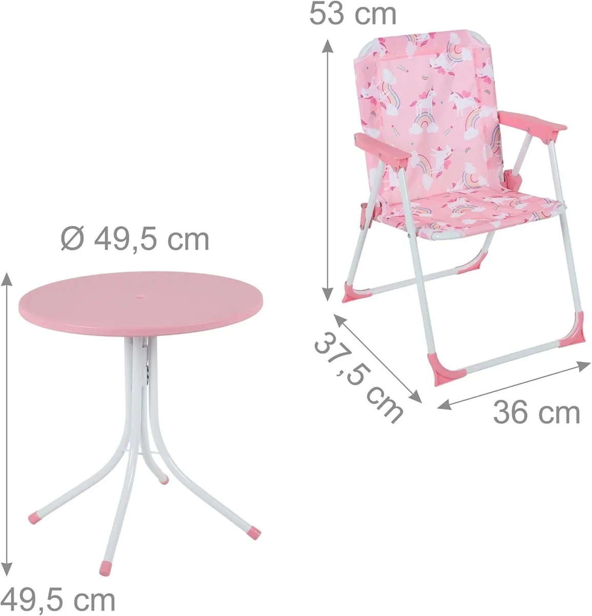 Children's Camping Furniture Set with Parasol - Image 3