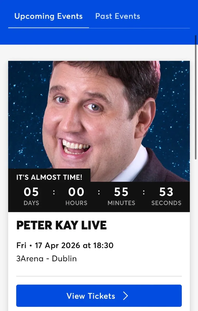 Peter Kay Tickets