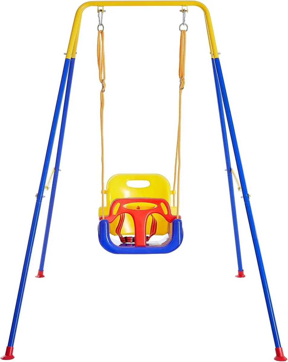 3-in-1 Swing Set for Toddler with 4 Sandbags - Image 1