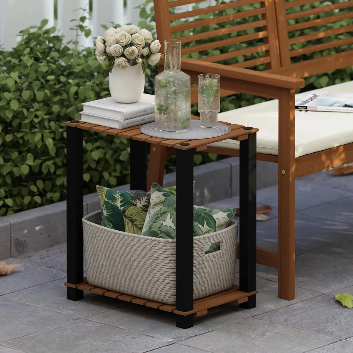 TURN-N-TUBE Plant Stand Indoor Outdoor 2-Tier - Image 2