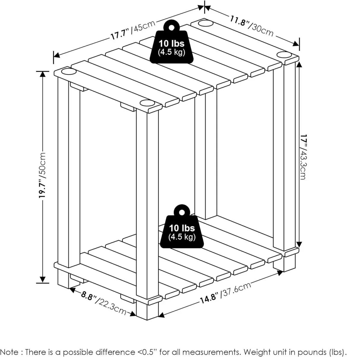 TURN-N-TUBE Plant Stand Indoor Outdoor 2-Tier - Image 3