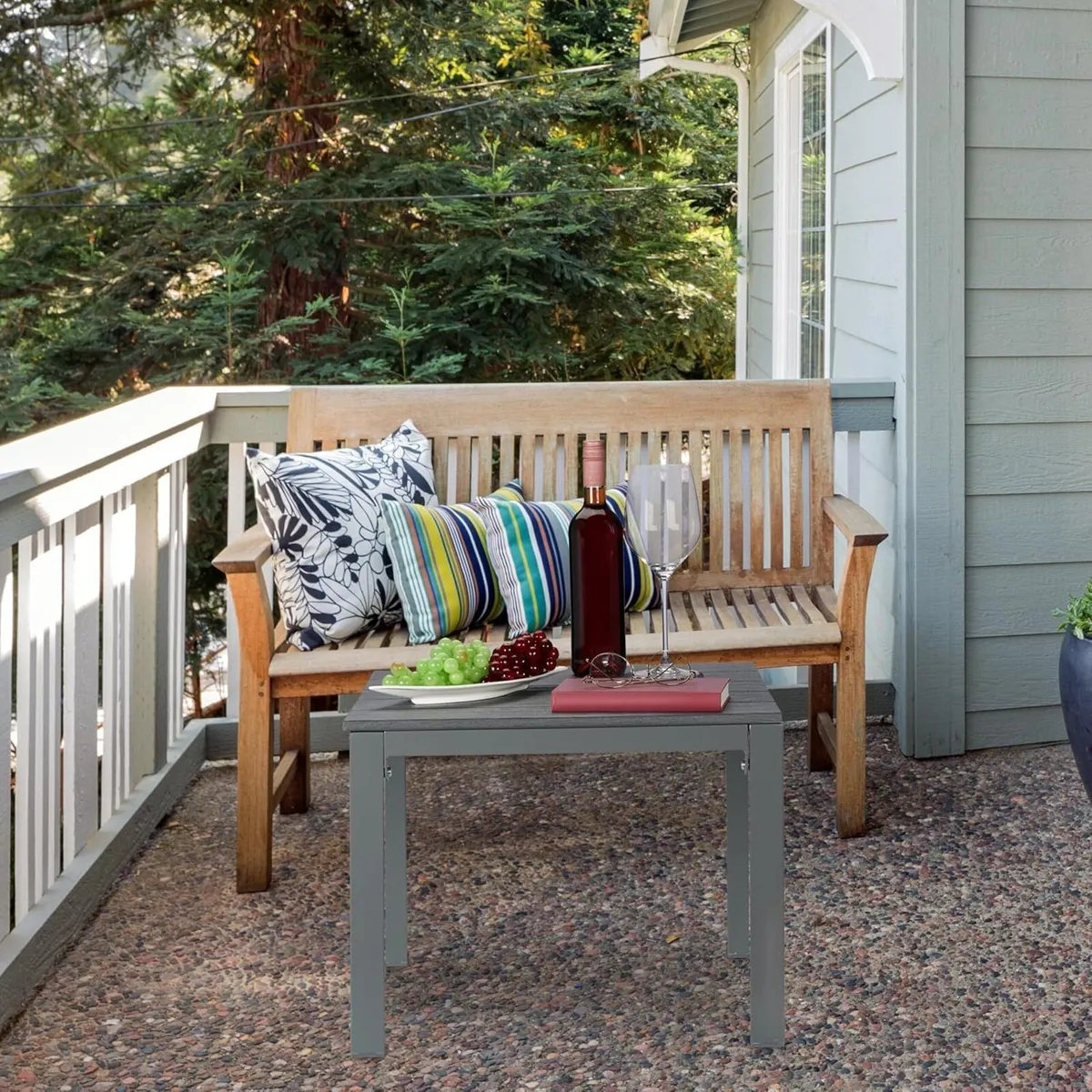 Side Table for Balcony Weatherproof Also Terrace - Image 2
