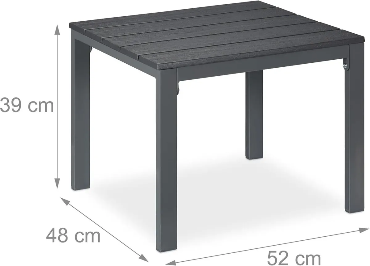 Side Table for Balcony Weatherproof Also Terrace - Image 3