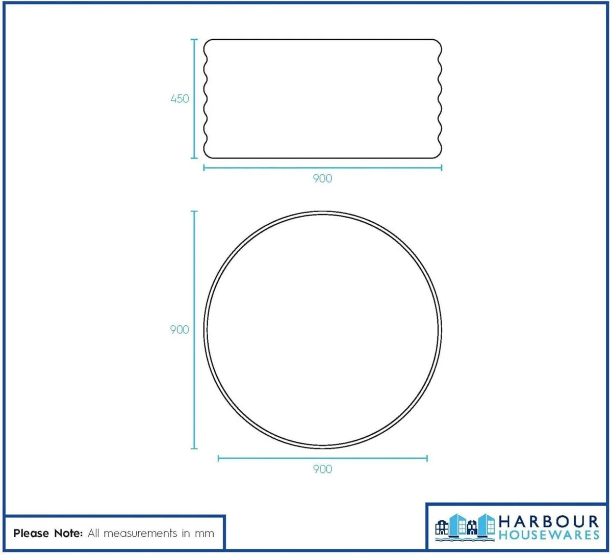 Raised Garden Bed - Green 90 x 45cm 2x Round - Image 3