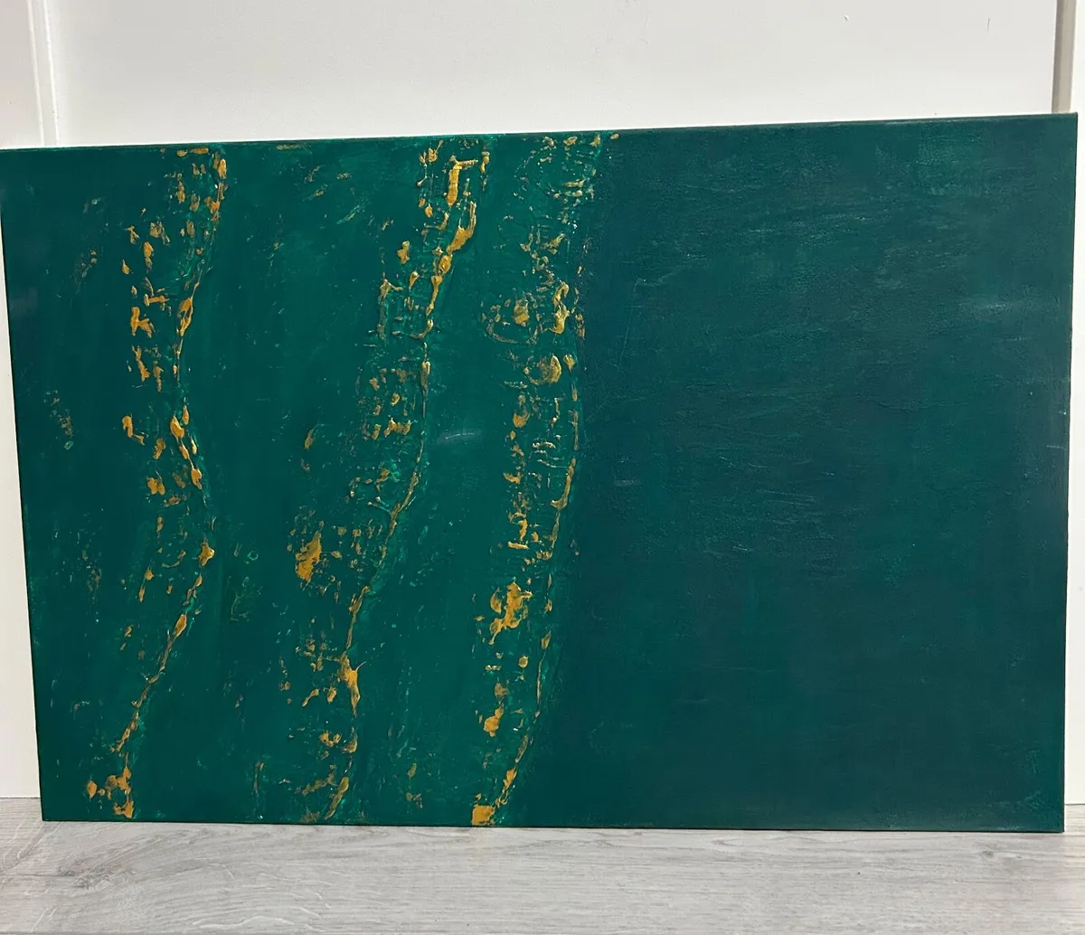 Abstract green painting - Image 2