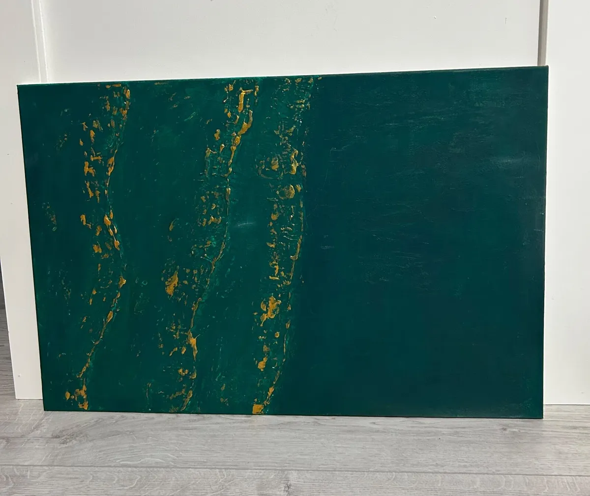 Abstract green painting - Image 1