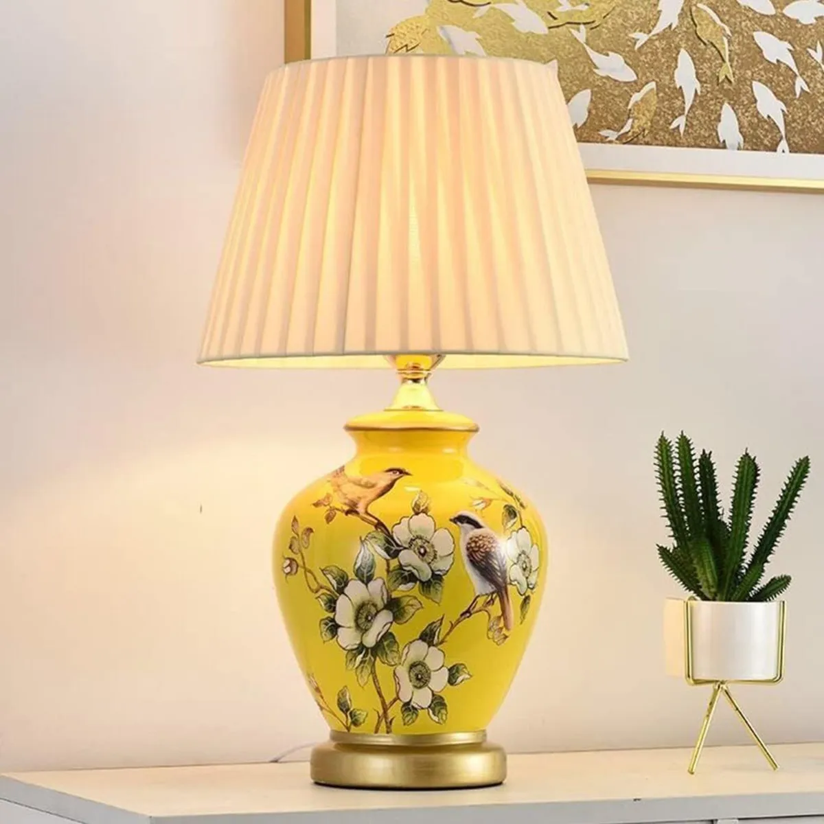 Table Lamp Retro Ceramic Living Room Bedside - Image 1