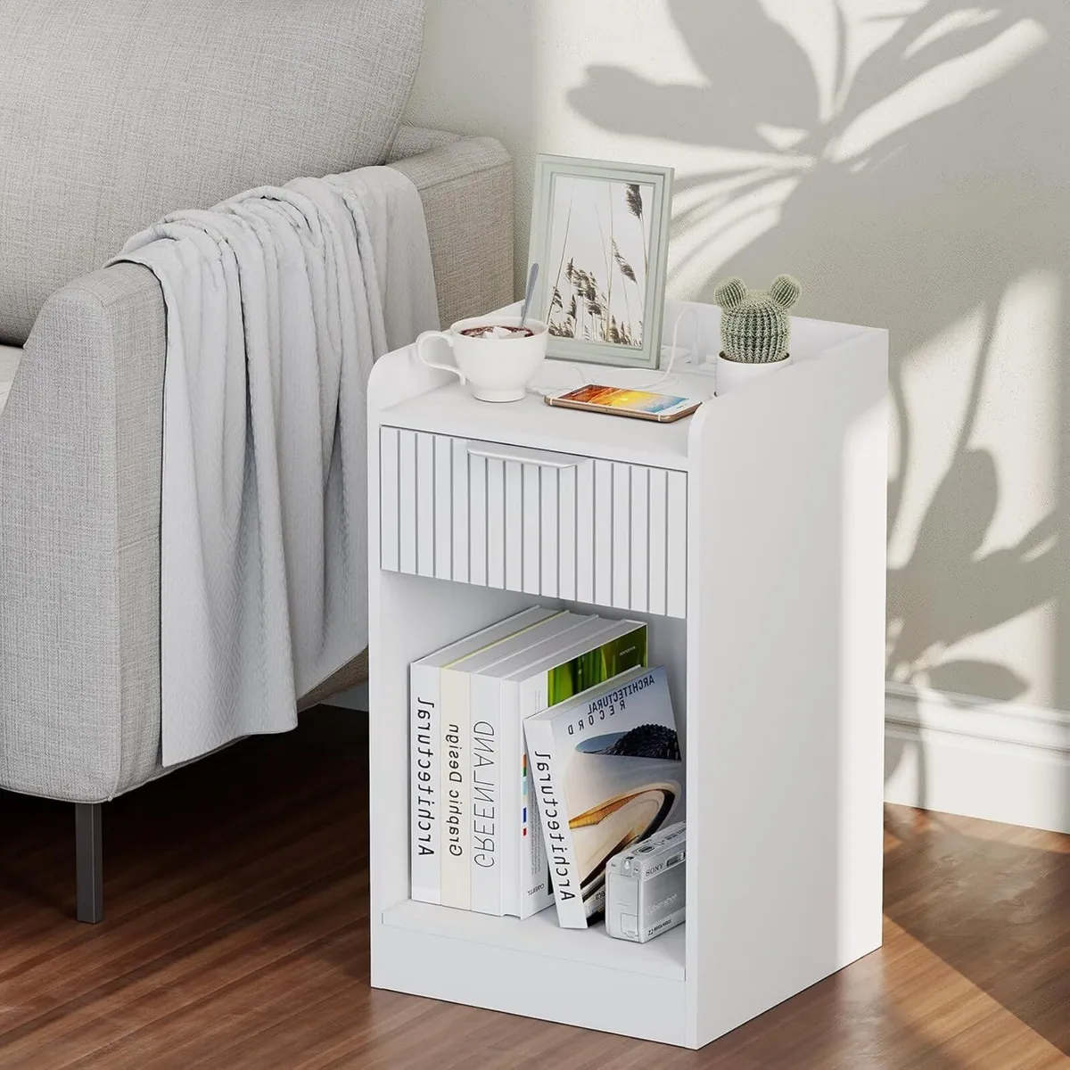 Nightstand with Charging Station and NFC Lock - Image 3