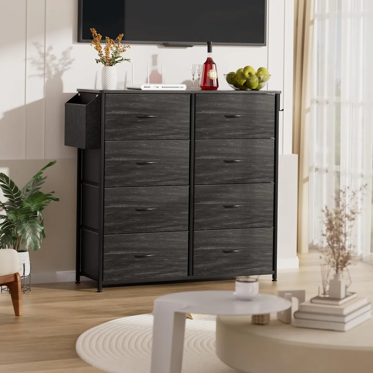 Fabric Chest of Drawers - Canvas Storage Unit - Image 2