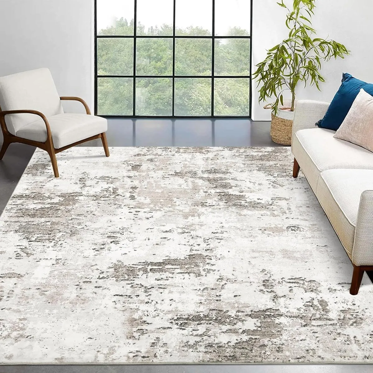 Modern Abstract Rugs 160x230cm Large Washable - Image 1